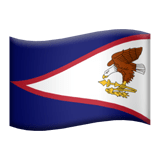 Americká Samoa Apple Emoji