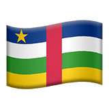 Stredoafrická republika Apple Emoji