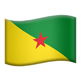 Francúzska Guyana Apple Emoji