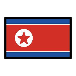Kórejská ľudovodemokratická republika (KĽR, Severná Kórea) OpenMoji Emoji
