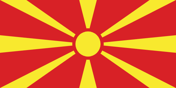 Vlajka Severného Macedónska