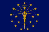 Vlajka štátu Indiana