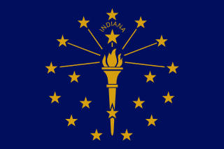 Vlajka štátu Indiana