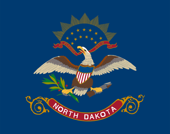 Vlajka štátu Severná Dakota