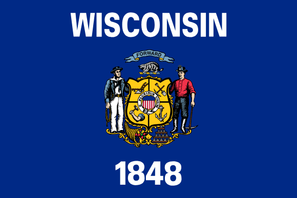 Vlajka štátu Wisconsin